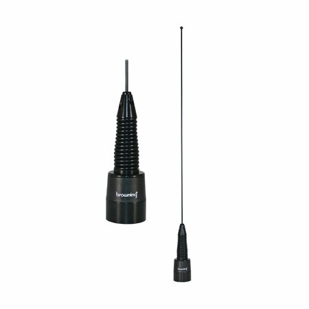 BROWNING VHF 136MHz–174MHz Pretuned Unity Gain Land Mobile NMO Antenna (Black) BR-167-B-S